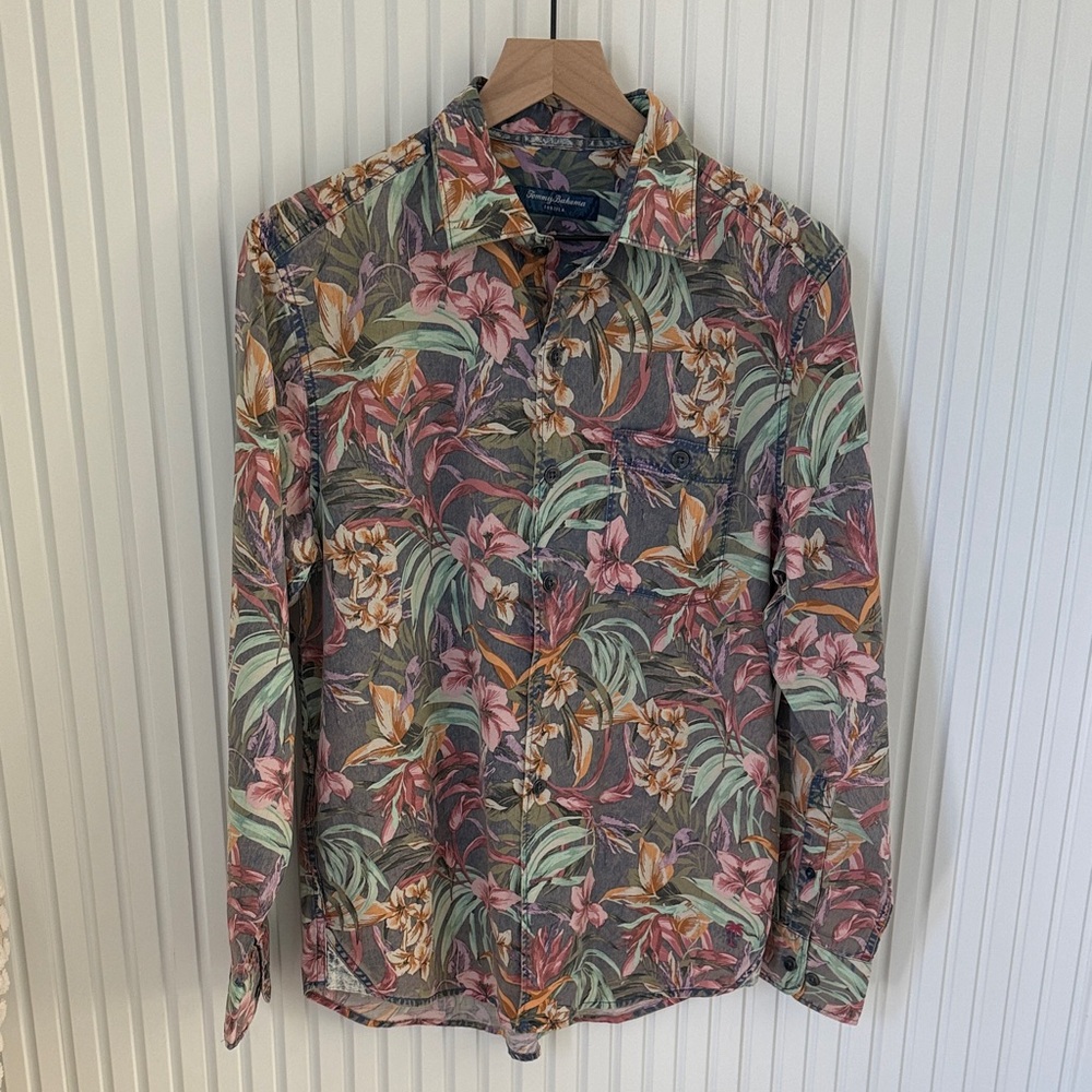 Tommy Bahama Tortola Tropical Print Button Down Shirt